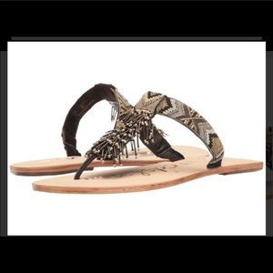 Sam Edelman beaded sandals anella sz 7 1/2